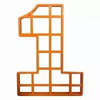 Пластик. форма для торта "Цифра 1" 25см