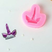 Молд "Единорог" 6,5*6,5*1,5см
