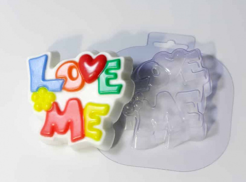 Пластиковая форма для шоколада Love me