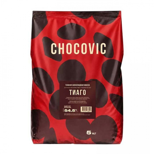 Шоколад Сикао Sicao (Chocovic Тиаго) Темный, (Россия, г.Чехов), упаковка 5кг