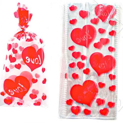Пакет подарочный "Сердце Love" 13*27см, 1шт