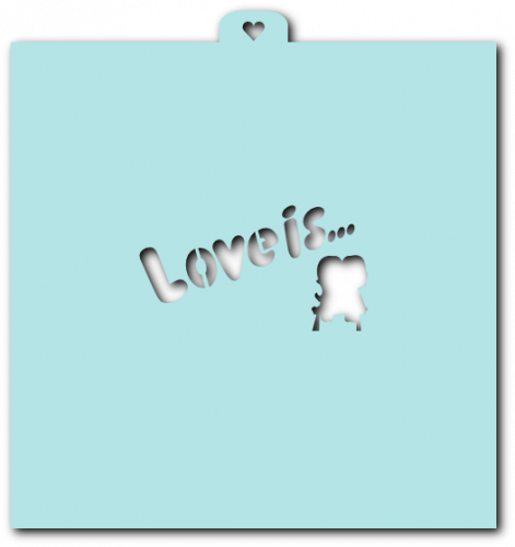 Трафарет «Love is»