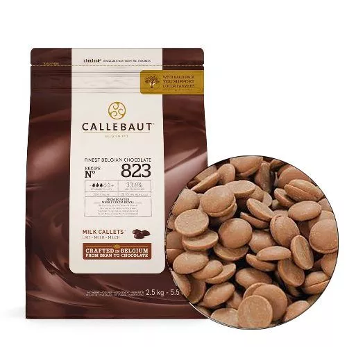 Шоколад Каллебаут Callebaut Молочный 33,6%, 200г. Шоколад Каллебаут Callebaut Молочный 33,6%, 200г.